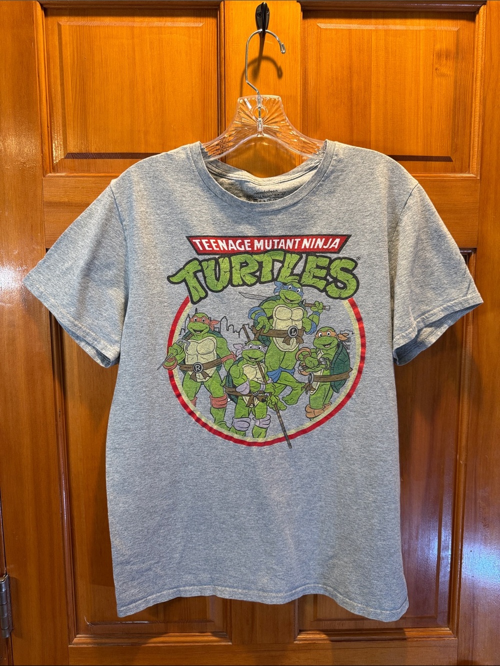 Youth Medium Teenage Mutant Ninja Turtles Gray Graphic Tee
